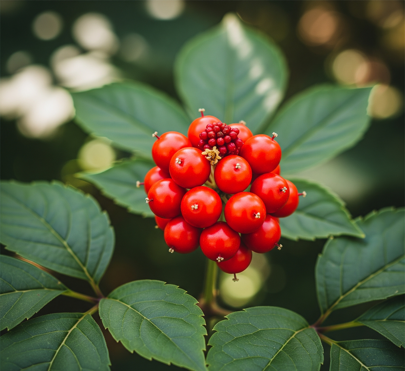 Close-up of Panax Ginseng, used as a natural energy and testosterone booster in Mr.IronBull supplement