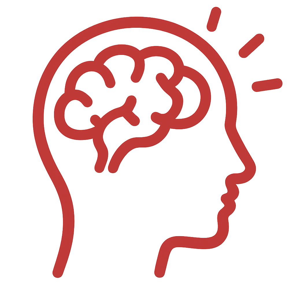 Mr.IronBull Testosterone Supporter supplement icon representing cognitive support and mental focus